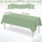 16 Pack Sage Green Plastic Tablecloths for Rectangle Tables - 54" x 108" Heavy Duty Disposable Table Covers for Weddings, Birthdays, Baby Showers & Boho Party Decor
